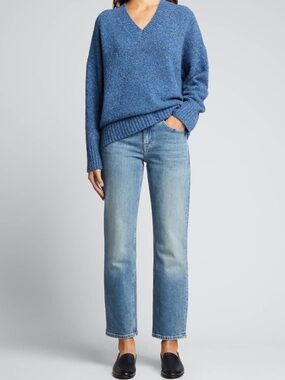 Lafayette 148 New York Watts Mid-Rise Straight Jeans Size 14 | 32